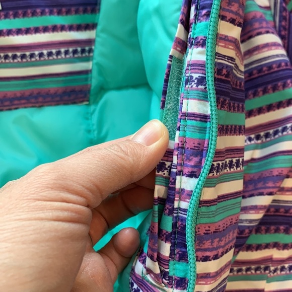 Columbia - L, 12/14, teal and purple winter coat - Picture 10 of 11